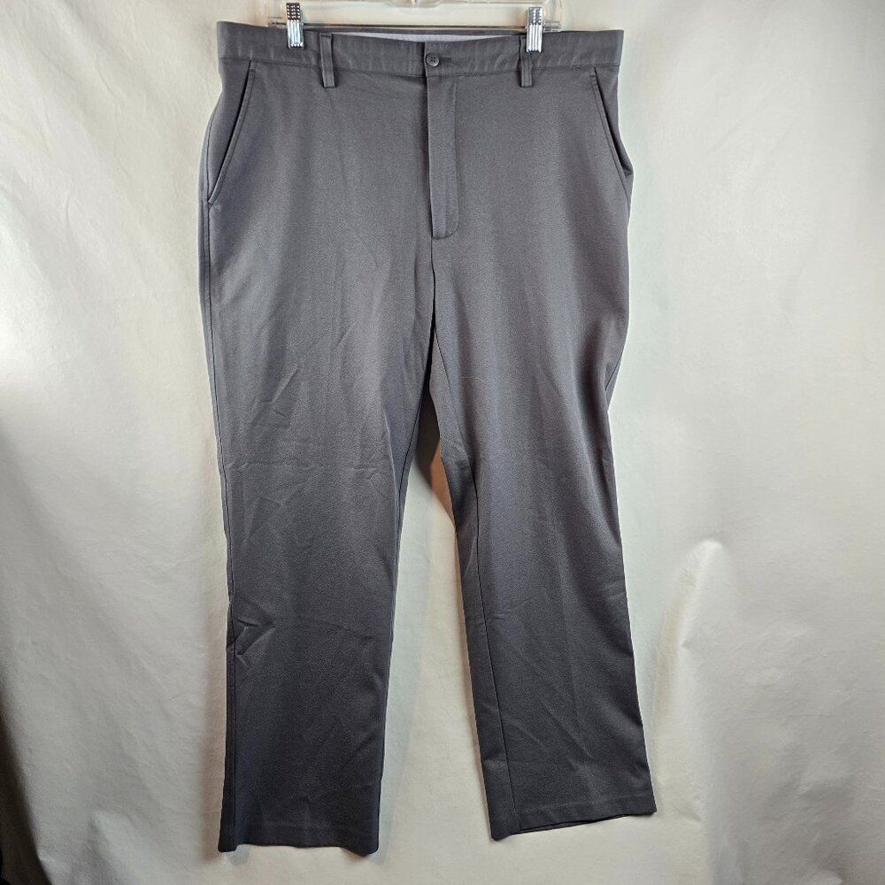 FootJoy Pants Mens 38x32 Gray Golf Performance Stretch Lightweight Flat Front